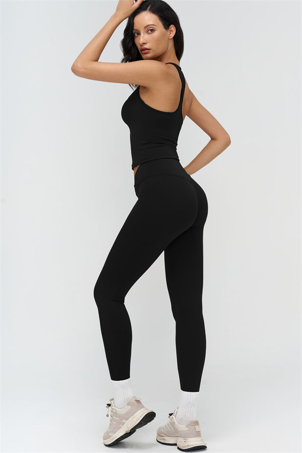 The BoldFit Crop Top Leggings 2-Piece Set