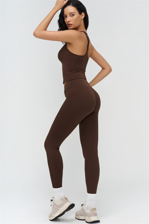 The BoldFit Crop Top Leggings 2-Piece Set