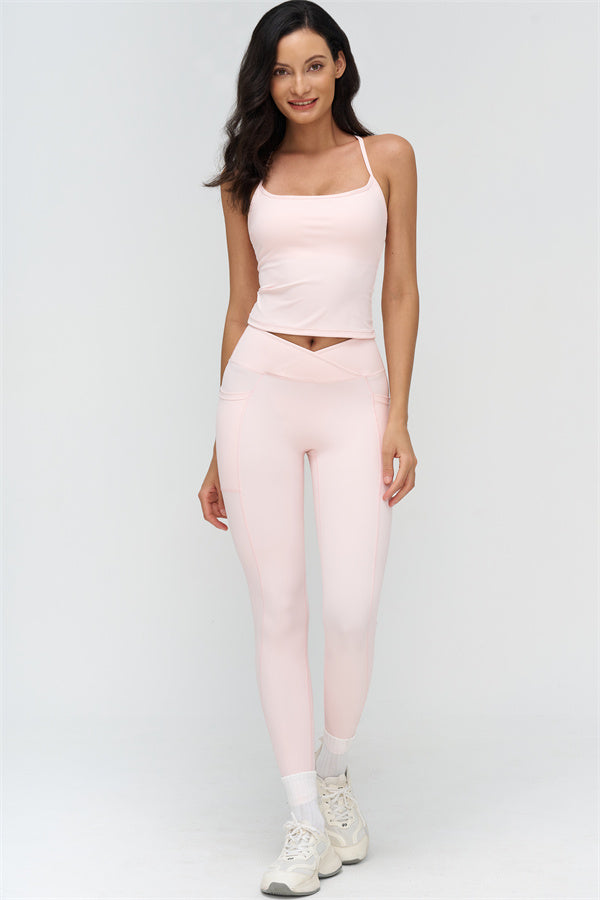 The BoldFit Crop Top Leggings 2-Piece Set