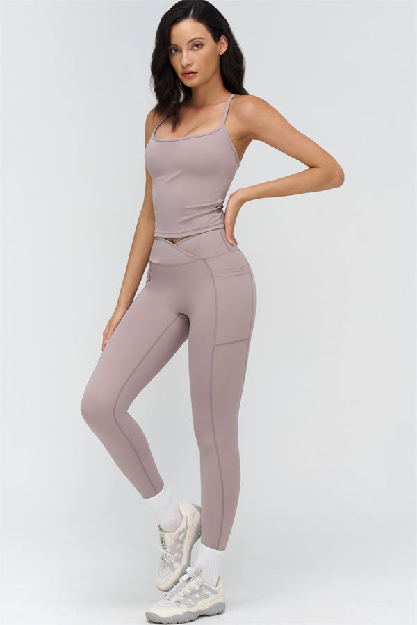 The BoldFit Crop Top Leggings 2-Piece Set
