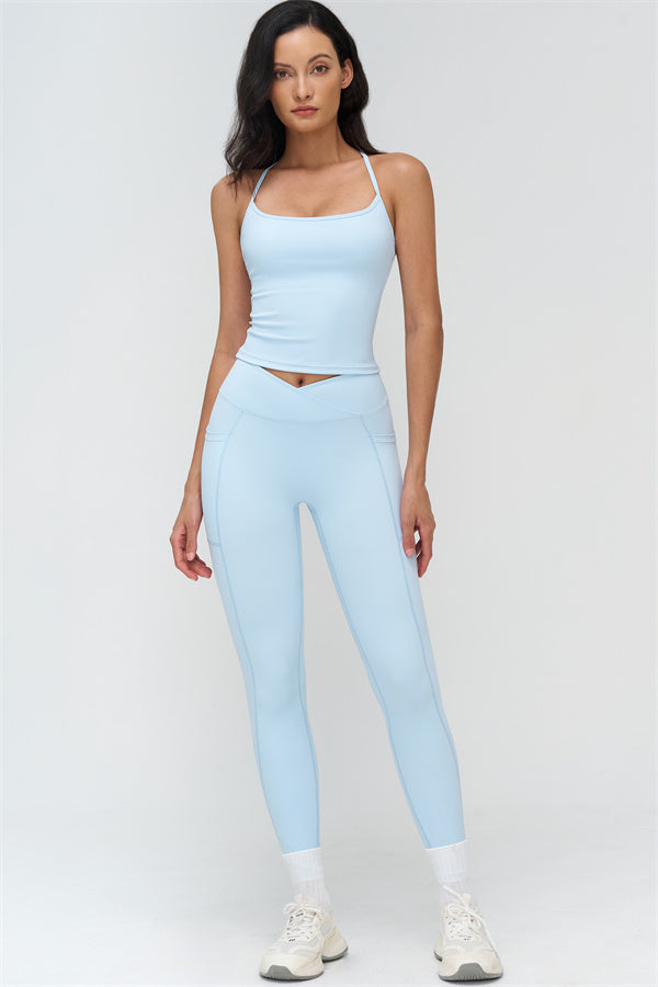 The BoldFit Crop Top Leggings 2-Piece Set