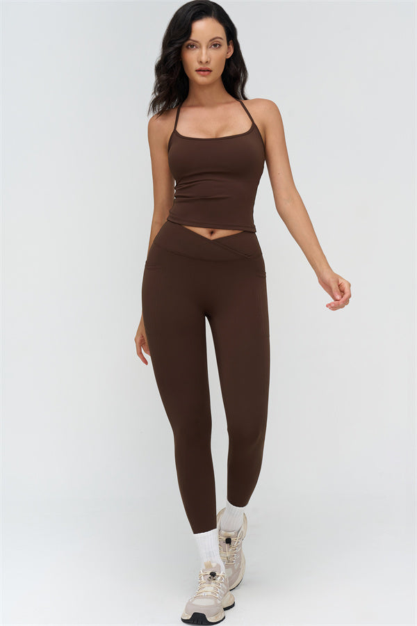 The BoldFit Crop Top Leggings 2-Piece Set