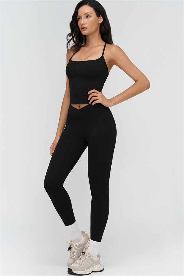The BoldFit Crop Top Leggings 2-Piece Set