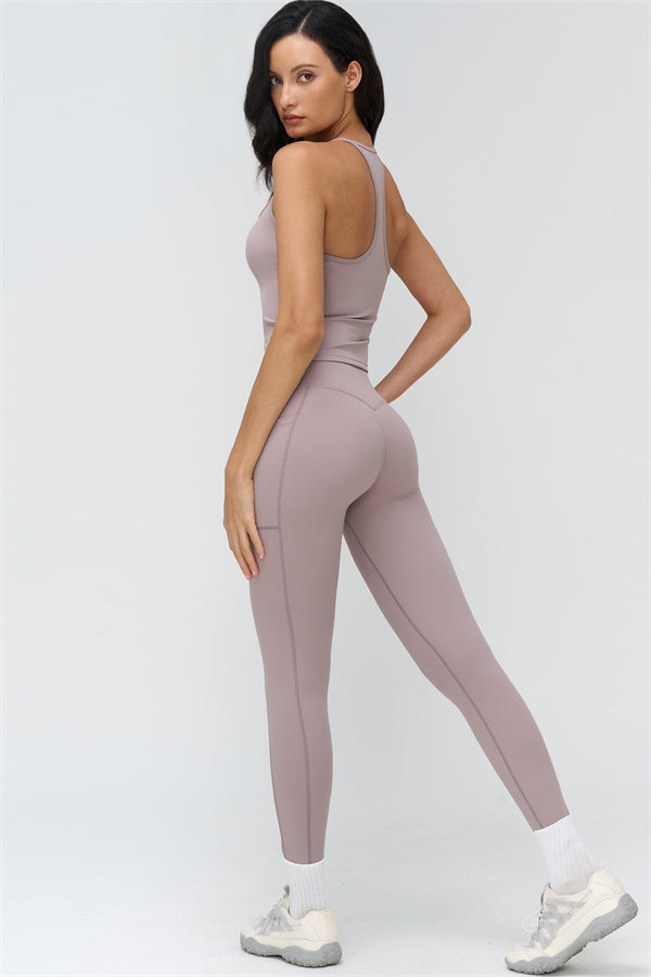 The BoldFit Crop Top Leggings 2-Piece Set