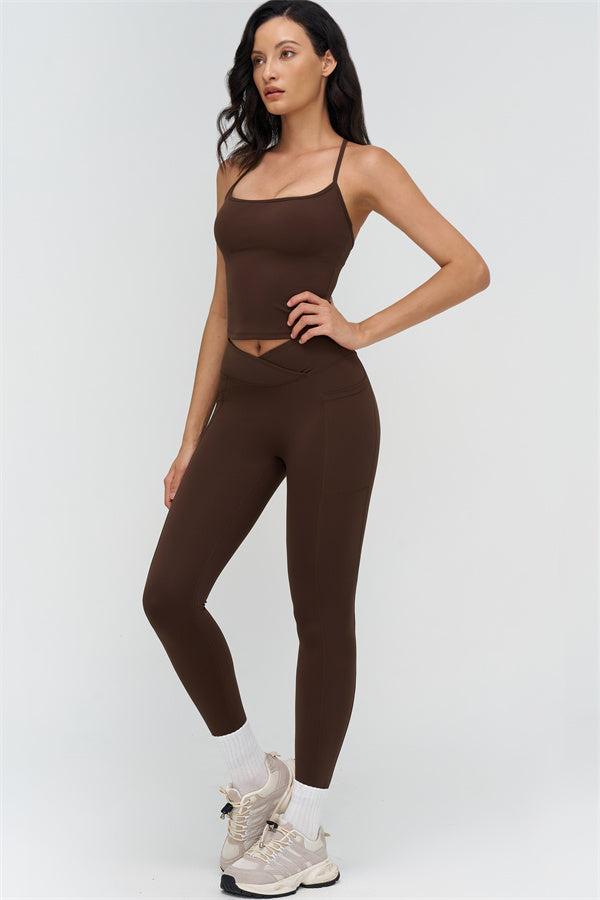 The BoldFit Crop Top Leggings 2-Piece Set