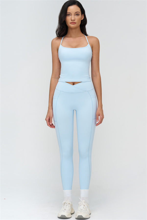 The BoldFit Crop Top Leggings 2-Piece Set